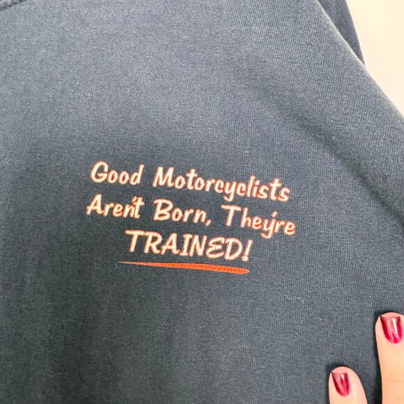 Gildan VINTAGE SIUC Motorcycle Rider Program Long Sleeve‎ shirt Size LARGE - Picture 5 of 10